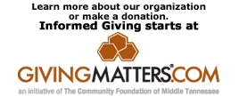 Look for us on Giving Matters.com