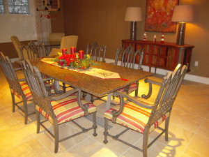 Dining Room looking festive