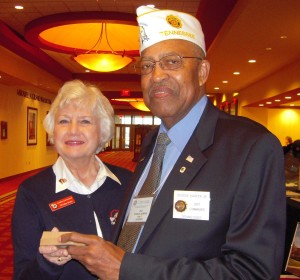 Presentation of Department Mini Brick to Commander George Harper Jr.