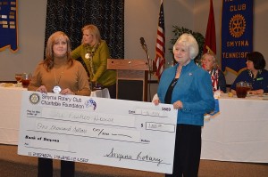 Smyrna Rotary Donation Jan. 16, 2014 2