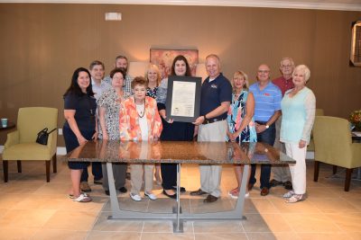 Board members with Rep. Dawn White