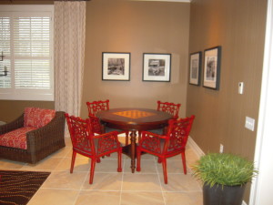 GAME TABLE IN LIVING ROOM